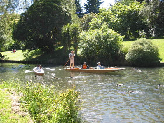 Billede af punting på floden Avon