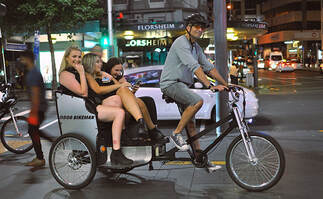 Billede af cykeltaxa i Auckland